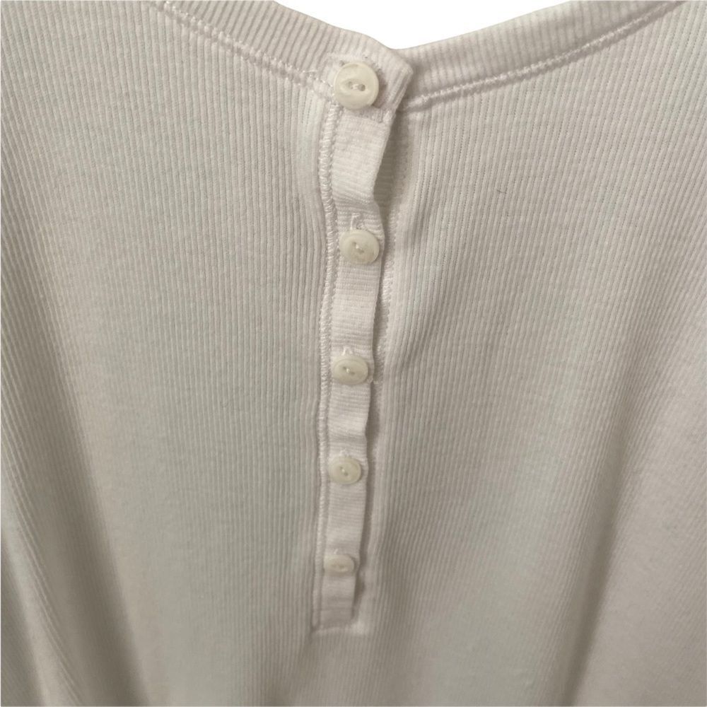 Rag & Bone Basic White Front Button Top In Size Xs - image 5